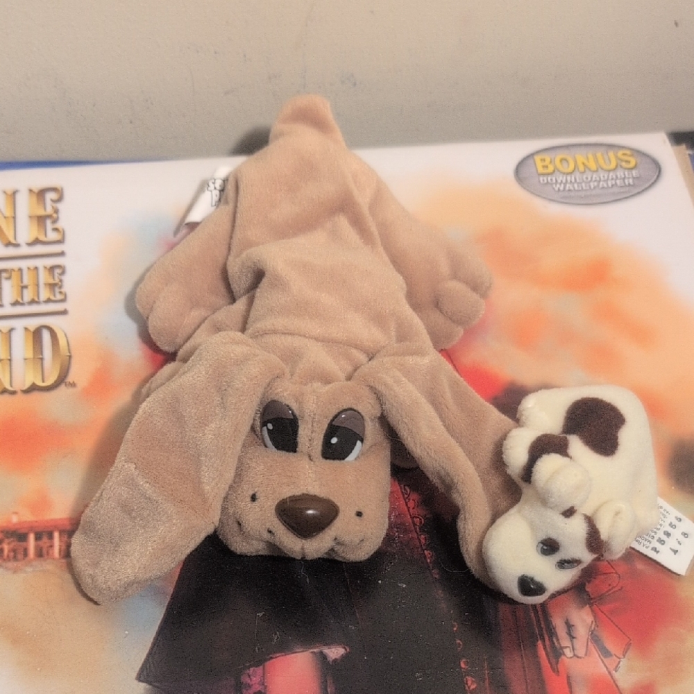 Vintage Galoob 1995 Pound Puppies Mommy And Puppy Brown White 90's Retro